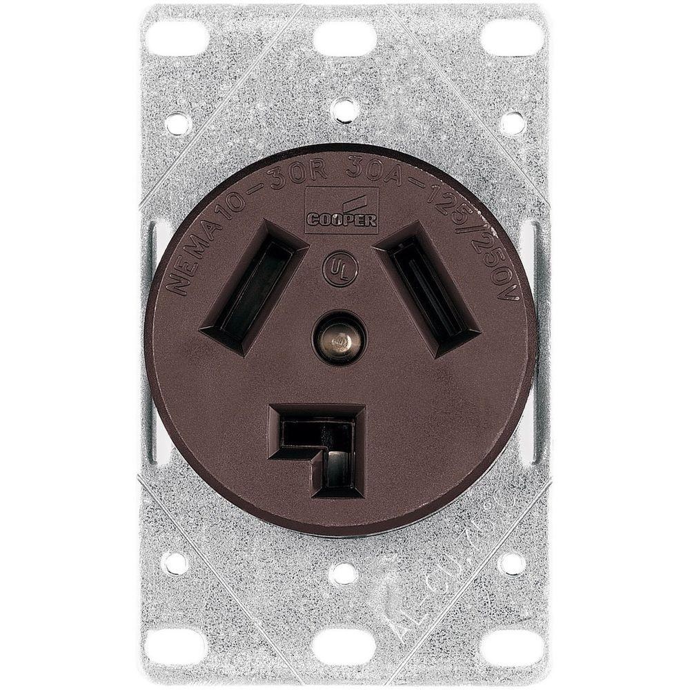CONTACTO SECADORA 30A 250V 3 TERMINALES