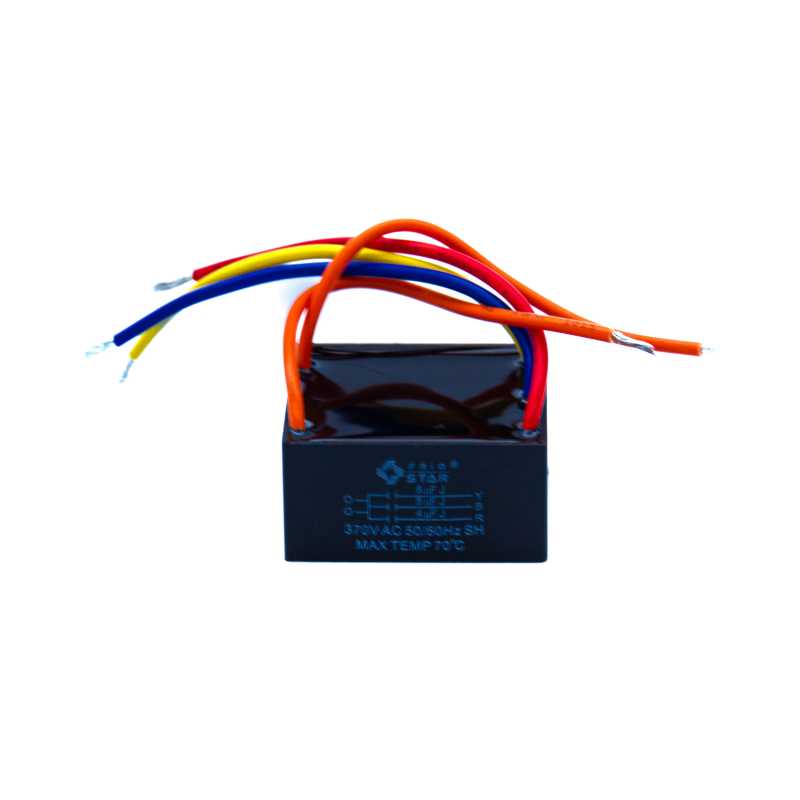 CAPACITOR VENTILADOR TECHO 5 CABLES 4 5 6 MFD