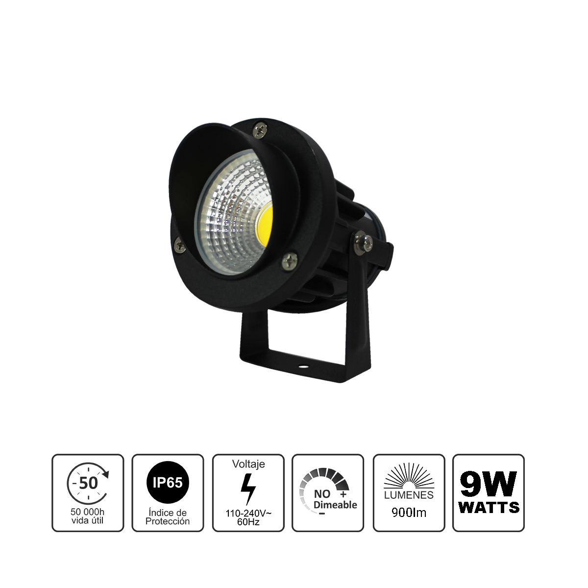 Lampara de Led para estaca de 9W (JLLE-09N)