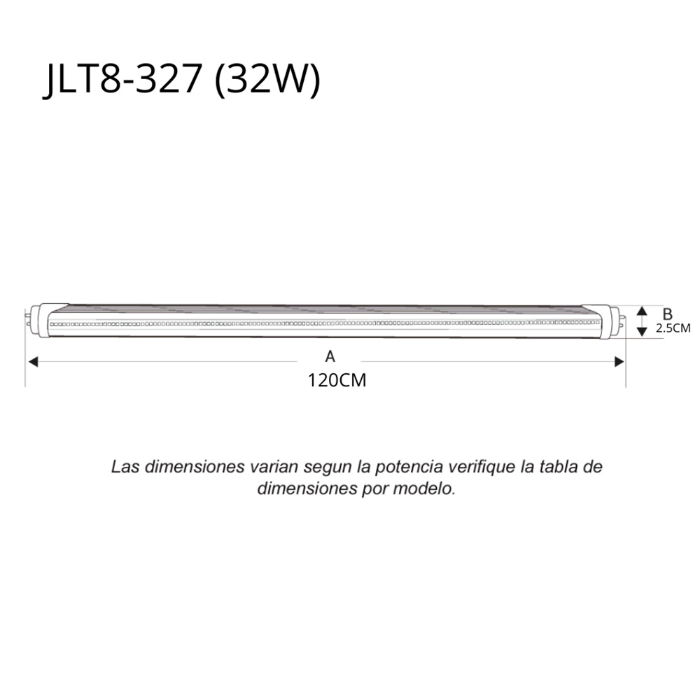 Tubo LED T8 32W 120cm  JLT8-327