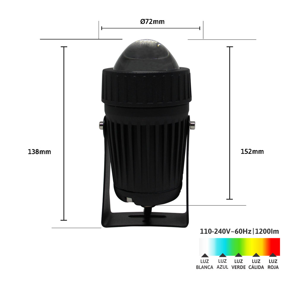 Luminario LED para Exterior 10W