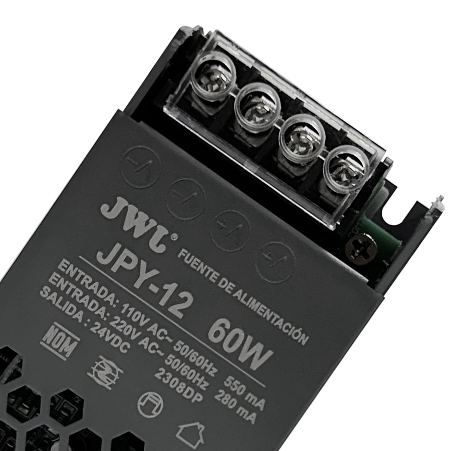 Adaptador tira LED capacidad 60w (Para perfiles)